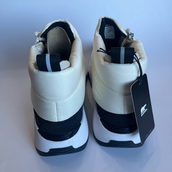 SOREL Women's 8.5 Kinetic Impact Puffy Zip Waterproof Boots Insulated Chalk NWT - Picture 7 of 11